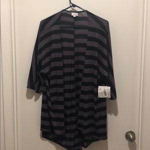 Black and purple cardigan